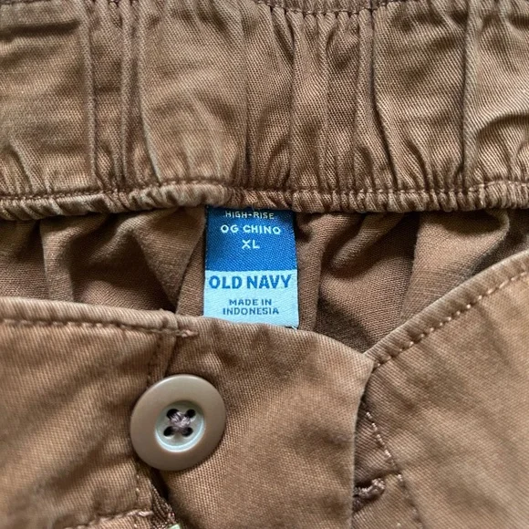 Old Navy Brown OG Cargo Chino High-Rise - Picture 2 of 3